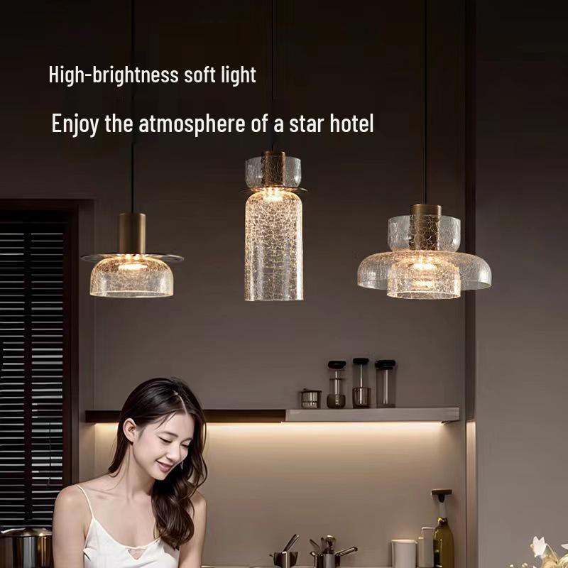 Crackle Pattern Retro Bedside Pendant Light - Modern Luxury Cafe Bar Wall Light