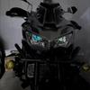 Motorcycle Cat Eyes Glow Stickers 2pcs Green Night Luminous Bike Decal 7cm