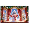 Winter Banner Snowy Landscape Christmas Decoration Banner Holiday Decoration Banner Red Curtain Design For Home Decoration