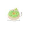 FRCOLOR Candy Toy Donut PU 7 Dessert Food Sample Toy Model, Donuts, Large, Pieces, Toy,
