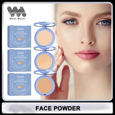 OUHUE Gesichtspuder Lose Puder Ölkontrolle Unsichtbare Poren Langanhaltend Wasserdicht Natürlich Fixierpuder Foundations Make-up Vollständige Deckkraft