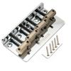 Wilkinson M Series 19mm Pitch Vintage Bass Bridge with Threaded for Precision Chrome Saddles, 4-string, Bass/Jazz Bass, Finish.