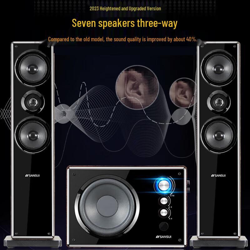 Sansui Home Theater Bluetooth Speaker & Karaoke System