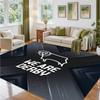Derby County Design Crystal Velvet Rug Soft Decorative Mat for Bedroom Entrance