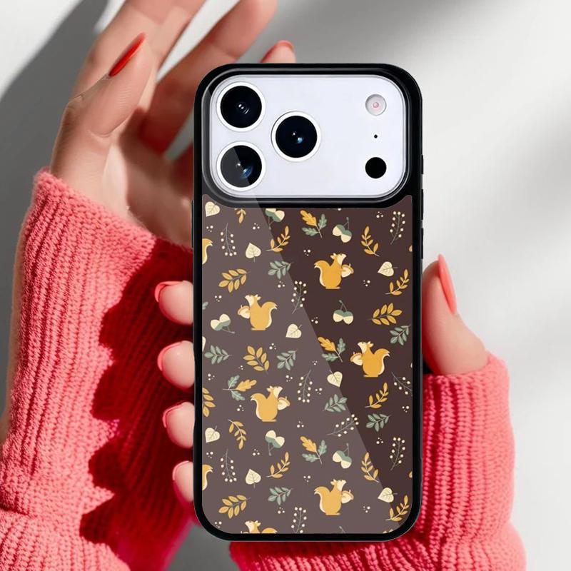 Funny Animal Squirrel Phone Case for iPhone 17 16 15 14 13 Pro Max Back Cover for 12 11 Pro Coque