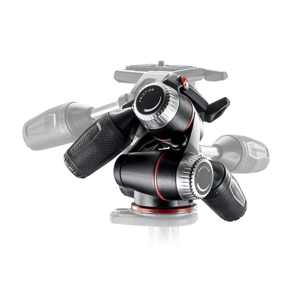 Manfrotto XPRO Pan Head with Quick Release Maximum Payload Capacity 12 Kg Weight 1 Compact and Portable Retractable Friction 3-Way Plate, (UNI/PdR