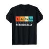 Men's _Sarcasm May Occur Periodically_ Chemistry-Inspired T-Shirt Short Sleeve Crew Neck Colorful Periodic Table Design
