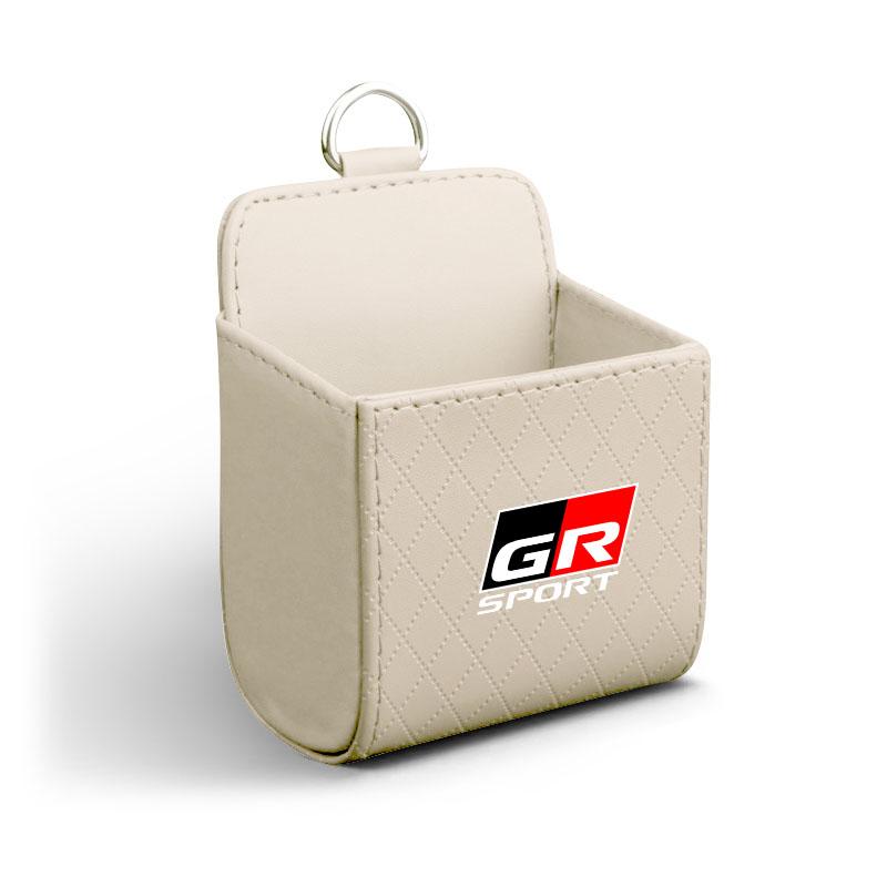 

Сумка для хранения в салоне автомобиля, сумка для мусора на воздуховоде, подвесной органайзер-бокс для Toyota GR TRD Chr Corolla Yaris Rav4 E150 E120 Land Cruiser GR бежевый