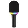 Microphone Karaoke Ledwood SINGMASTER, RGB LED Effect, Bluetooth, 5 Voice Effects, 4H Battery Life, 15W Speaker, USB-C Charging