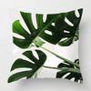 Nordic Fall Home Decor Autumn Throw Pillow Case Sofa Cushion Cover Modern Leaf Plant Green