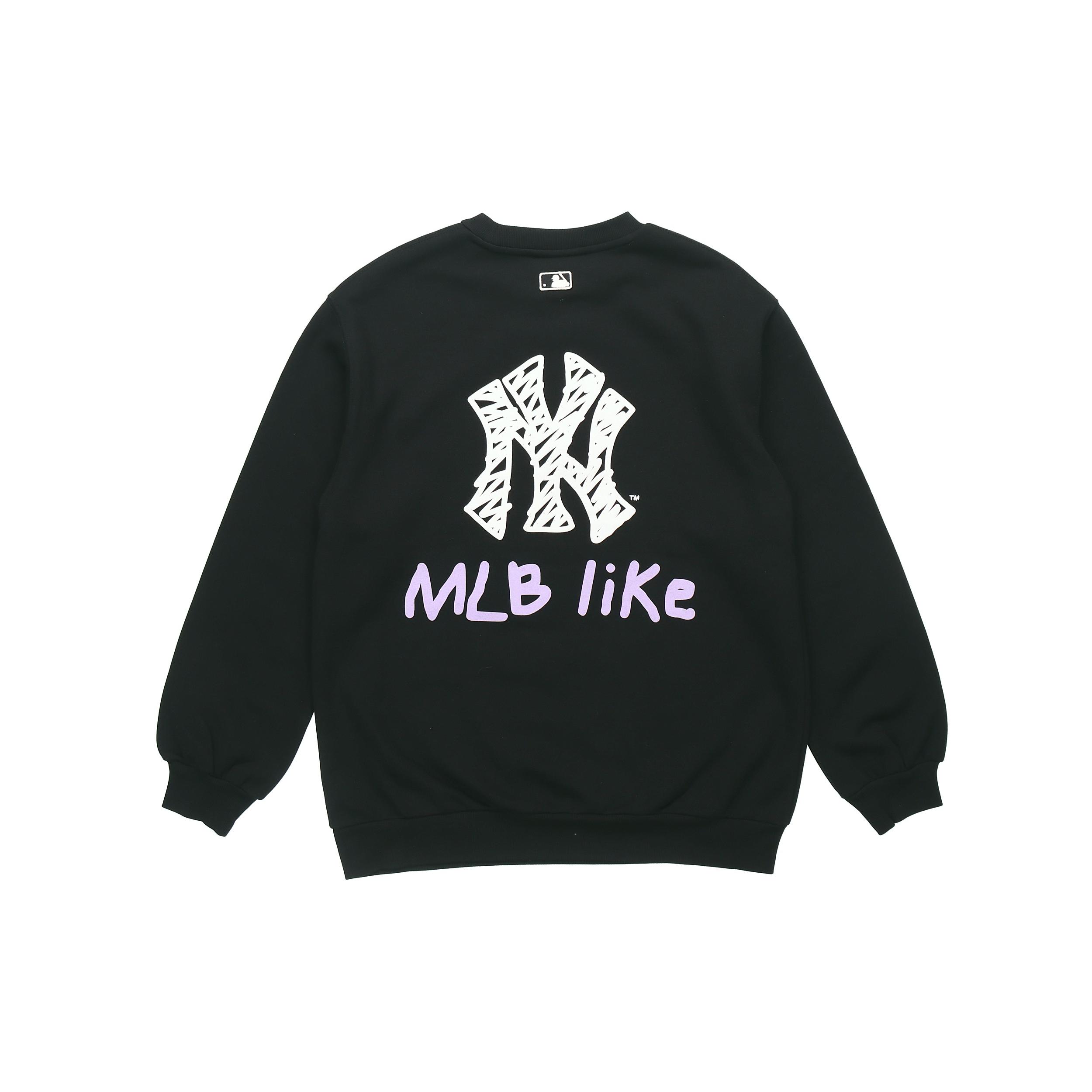 MLB Like Collection Sweatshirts Unisex Black Crew Neck Moderate Regular 31MT22961-50L S