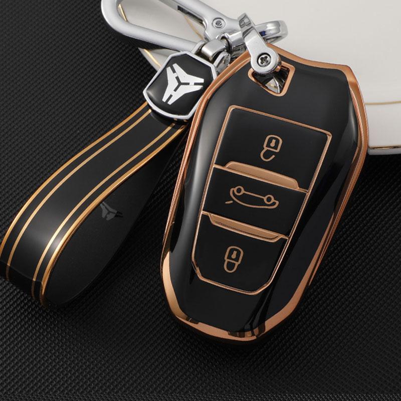 For Peugeot 2008 3008 4008 5008 308 408 508 Citroen C1 C2 C4 C6 C3-XR Picasso Grand DS3 DS5 Key Case Cover Shell Protector