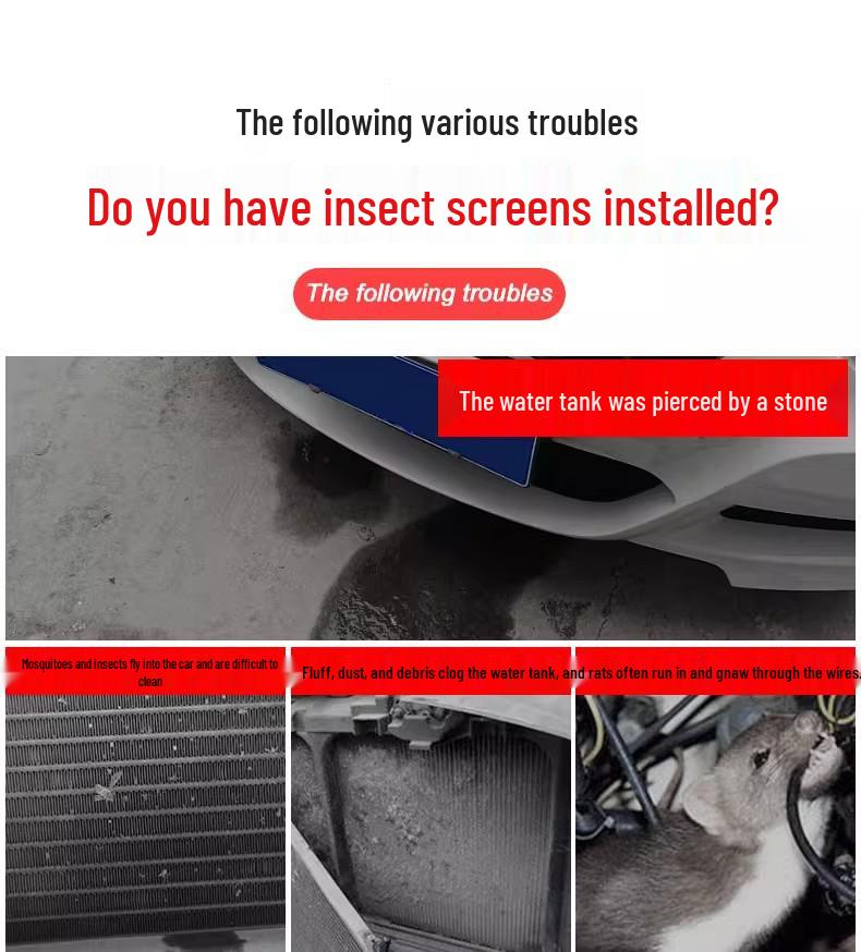 Radiator and Condenser Protection Insect Screen for 24 Toyota LC70 Series Models