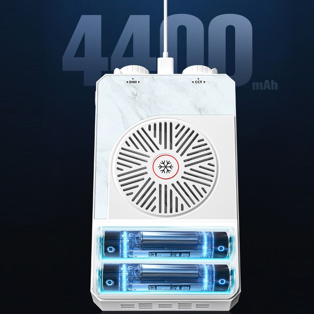 4400mAh Battery RGB LED Camera Light 2800-9000K Portable Camera Fill Lamp  Camping