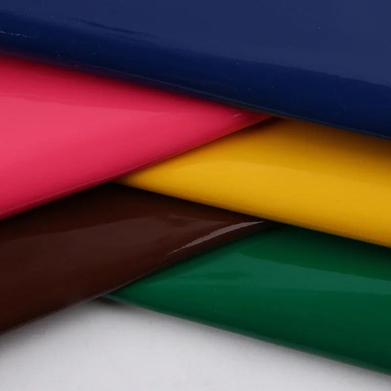 100x138cm 0.7mm Artificial Patent Leather Fabric for Luggage Makeup Bag Belt Apron Diy Sewing Waterproof Glossy Wearable Cloth