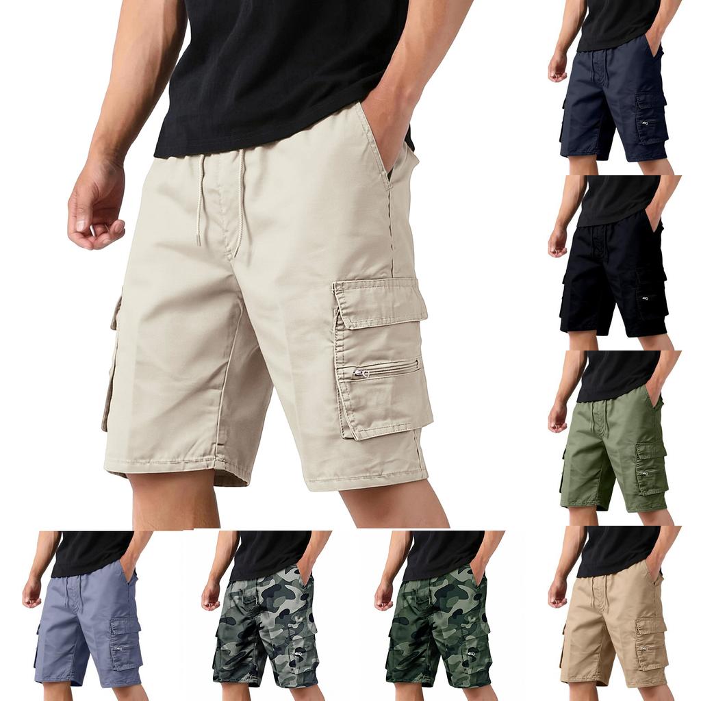 Men's Casual Five-pocket Pants - Loose, Multi-pocket Outdoor Sports Shorts