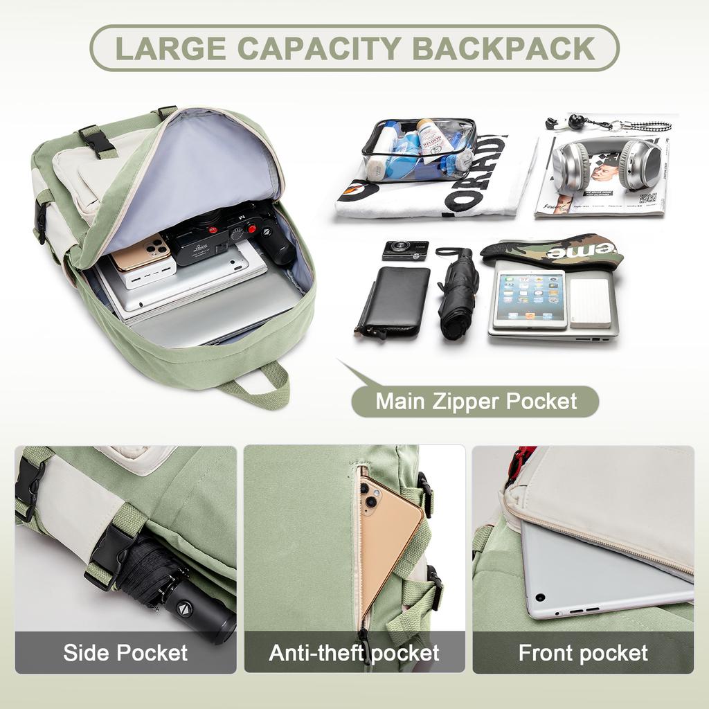 School Backpack Teenager Girls Backpacks Women'S Casual School Bag Unisex College Backpack, Laptop Backpack 14'' Leisure Daypack