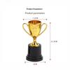 2Pcs Plastic Trophy Small Size Trophy Model Award Trophies Plastic Material Pentagram Star Award Cup Kids Party