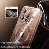Soft Plating Wireless Charge For Magsafe Phone Case For iPhone 17 15 14 13 12 11 16 Pro Max Magnetic Clear Back Covers