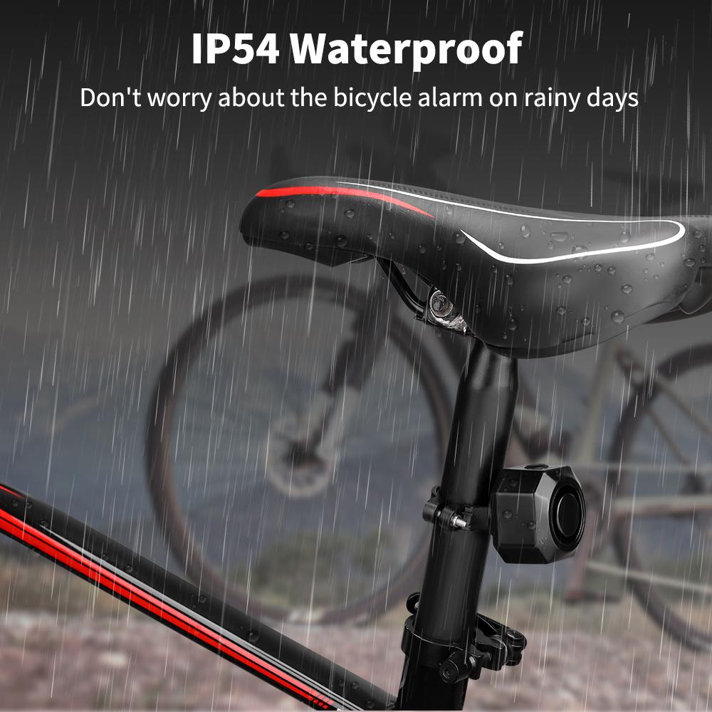 Wsdcam Vibration Motorcycle Alarm Waterproof Bicycle Burglar Alarm with Remote Control Anti Lost Security Sensor