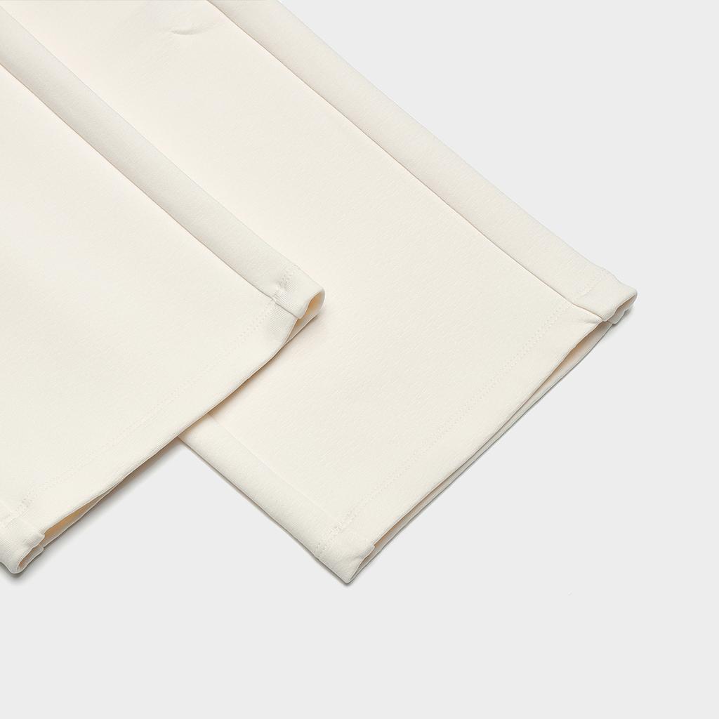 Fila Ensfargede rette strikkede fritidsbukser dame underdeler Off-White F11W414604F-IV