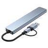 8 In 1 USB C Hub Multiport Adapter with TF SD Card Reader for Laptop PC MacBook Type C Dongle