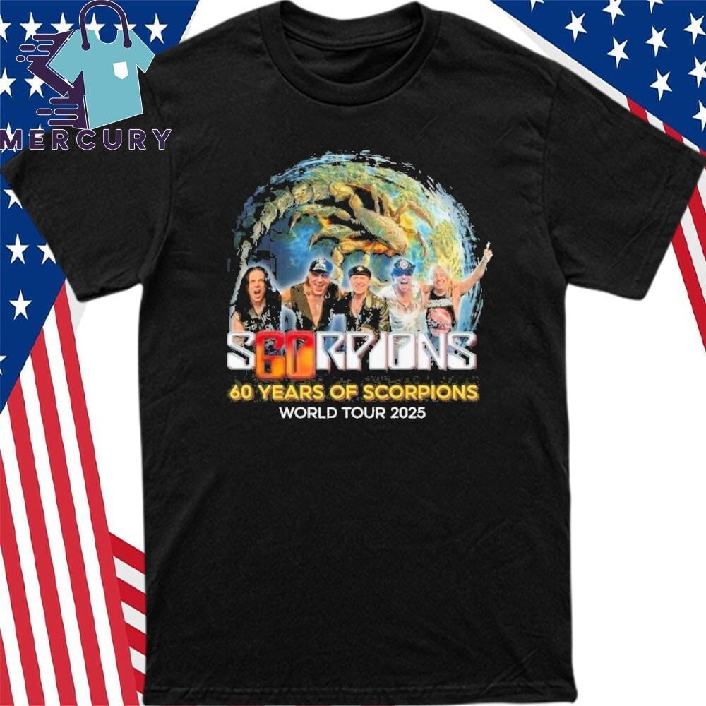 Scorpions 60 Years World Tour 2025 Shirt Unisex T-Shirt L