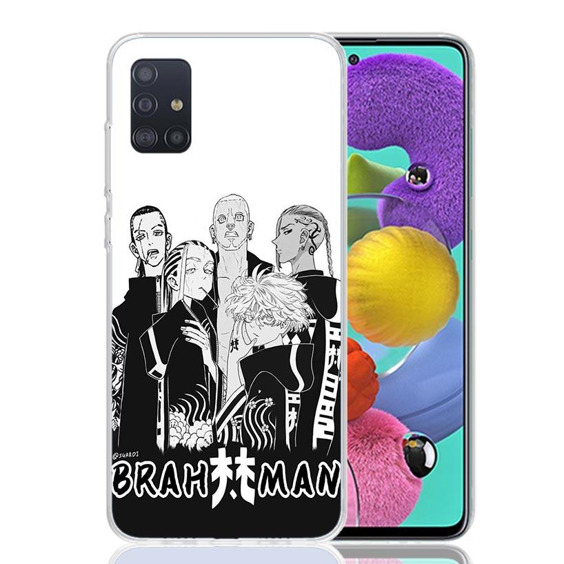 Tokyo Aevengers Black Anime Phone Case For Samsung Galaxy A52 A32 A22 A12 A02S A50S A30S A51 A31 AA71 Note 20 Ultra 10 S10 Plus