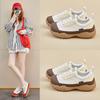 Casual Vintage Sneakers for Women Lightweight Breathable Non-Slip Lace-Up Workout Walking Shoes Women's Comfortable Outdoor Running Tennis Sneakers