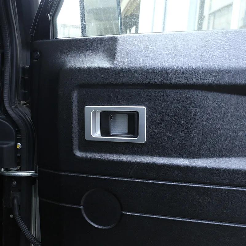 For Land Rover Defender 90 110 130 04-18 Aluminum alloy Silver Car Inside Door bowl decoration cover Defender Auto Accessories XS1