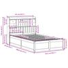 Solid Wood Bed without Mattress Wax Brown 135 x 190 cm Pine Wood