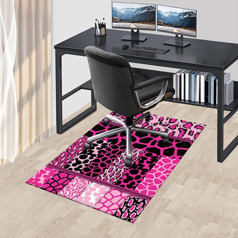 1PC Leopard Print Giraffe Print Extra Large Non-Slip Floor carpet, Office, family, bedroom, Studio - Large Area Rug Indoor Rugs, Vibrant Colors-W287