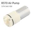 R370 Mini Vacuum Pump Motor 3.7V / 6V /12V Mini Air Pump Air Diaphragm Pump Micro Vacuum Booster Motor Flow 0.5 - 2.5L/min