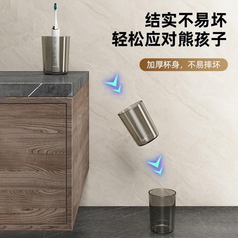 Wandgemonteerde Tandenborstelhouder Rek Met Zuignap Metalen Badkamer Organizer Elektrische Tandenborstels Bekers Gunmetal Grijs
