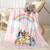 Bluey Family Harmony Blanket Comfortable Suitable for Office Picnics Bed for All Occasions Playful Design Suitable for Gifting Relatives and Friends