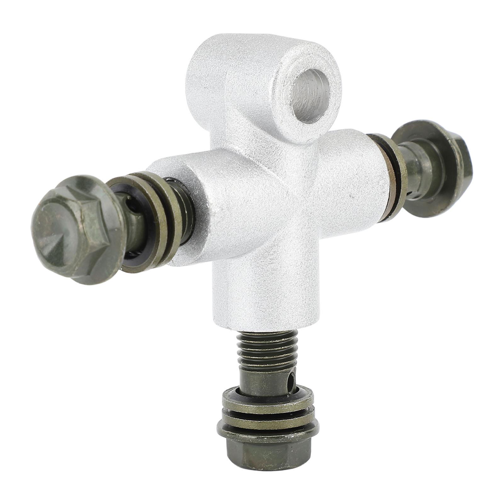 

ATV Front Hydraulic Brake T Connector Coupler Brake Line 3 Way Banjo Adapter Tee Connector for ATV UTV MINI BIKE GO Kart