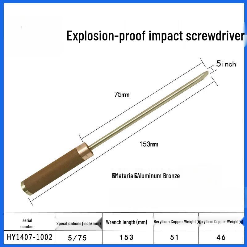 Beiyou Explosion-Proof Flathead Striking Screwdriver CN plug (adapter included)