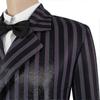 Gomez Disfraces Para Adultos Paquete de 4 Traje de Cosplay Familia Addams Disfraz para Hombre Traje de Halloween