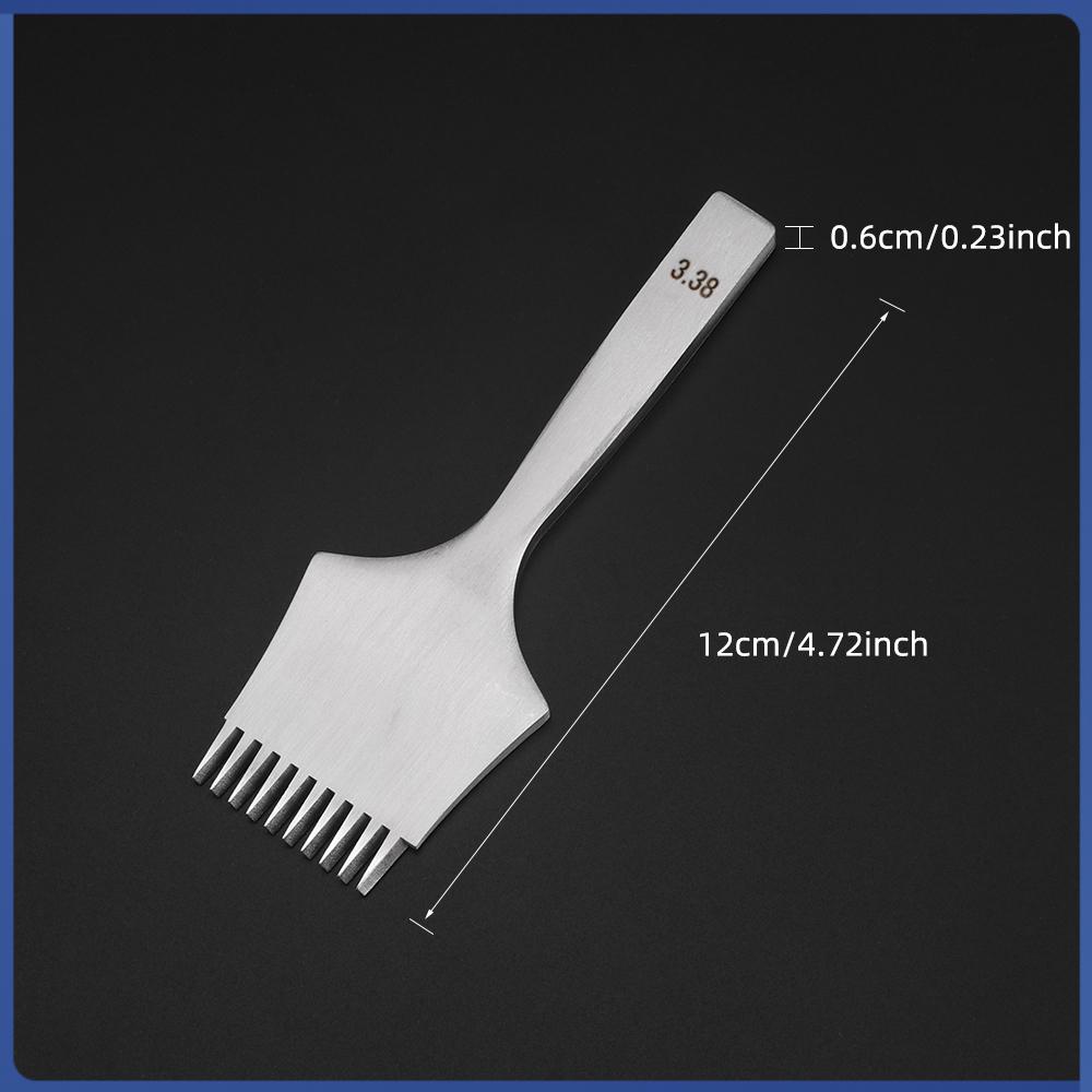 QJH DIY Lederstanzwerkzeug Set, Lederbohrer Meißel, Langlebige Leder Lochschneidewerkzeuge, Professioneller Stahlmeißel