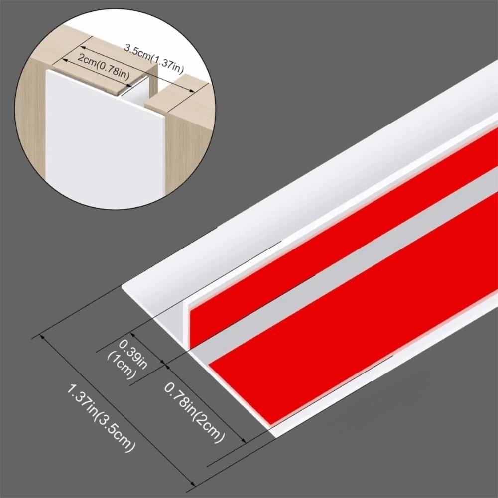 3/6M Self-adhesive Seal Strip for Windows Gaps Silicone Weather Stripping  Side of Door Frame