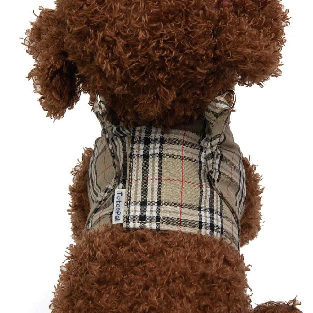 Toto Pal Royal Tartan Body Size 7 & Harness, Beige,