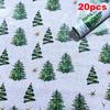 10/20 Stück Dünnes Papier mit bunten Lichtern und Weihnachtsbaum-Mustern 50cmx35cm Geschenkpapier für Hochzeiten Weihnachtsgeschenke