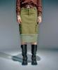 Beikeonteuakaibeu Wiffy Cargo Midi Skirt Khaki