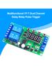 YF-7 Dual-Channel Delay Relay Module Pulse Trigger Cycle Timer 0.01s-999m 7-30V Delay Relay Switch Module
