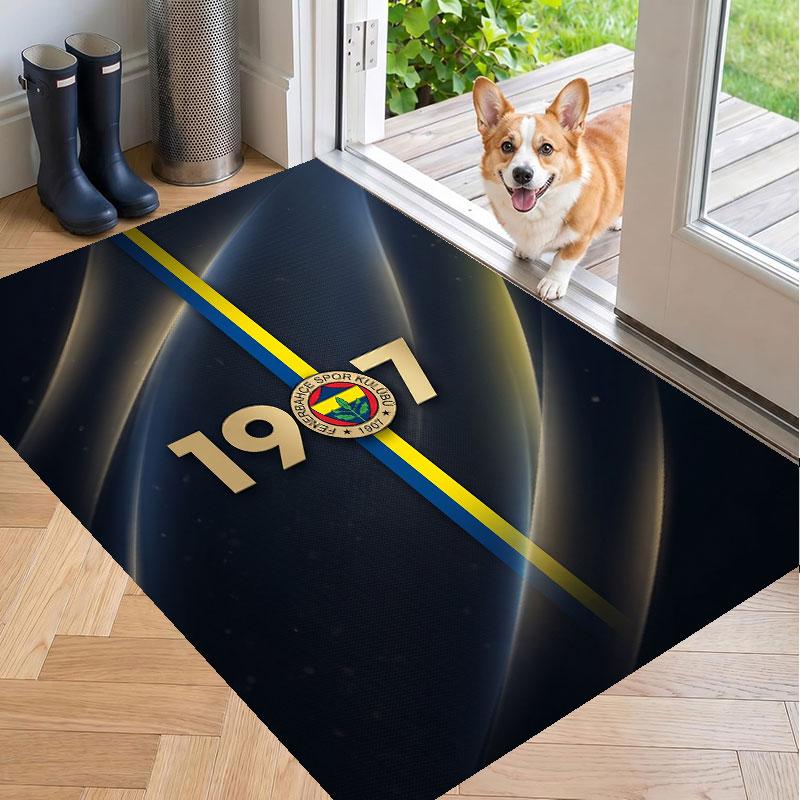 Soft Floor Carpet Fenerbahçe FC Pattern Area Rug Decorative Mat For Home Room Decoration