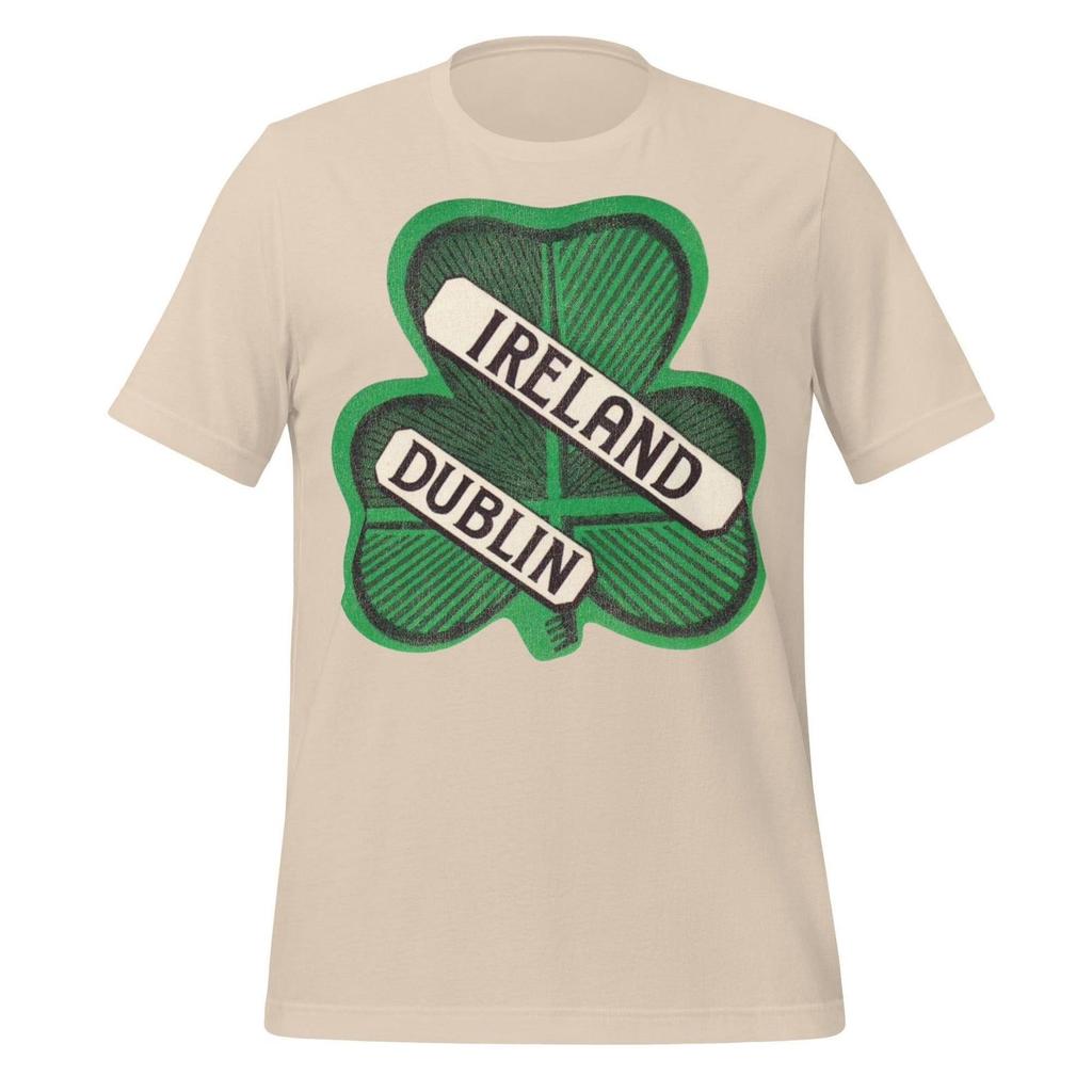 Dublin Ireland Souvenir T-Shirt - Retro Clover Design