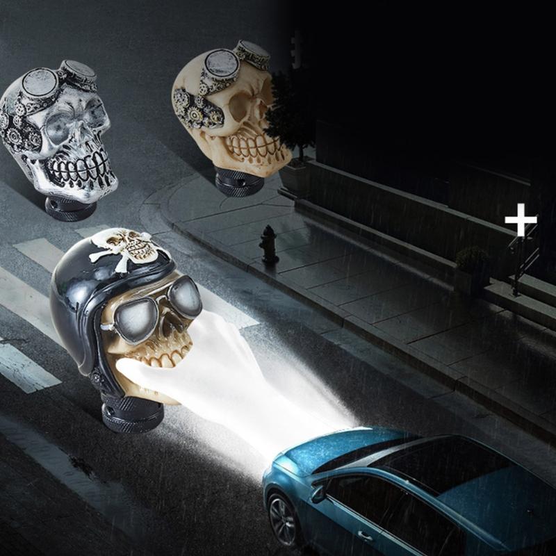 Skull Head Manual Gear Shifts Knob Shifts Lever Automotive Enthusiasts Novelty Decoration for Car Interior Enhancement