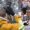 1 Pair Warm Gloves Good Fluffy Delicate Fleece Covered Winter Flip Top Mittens for Photographing