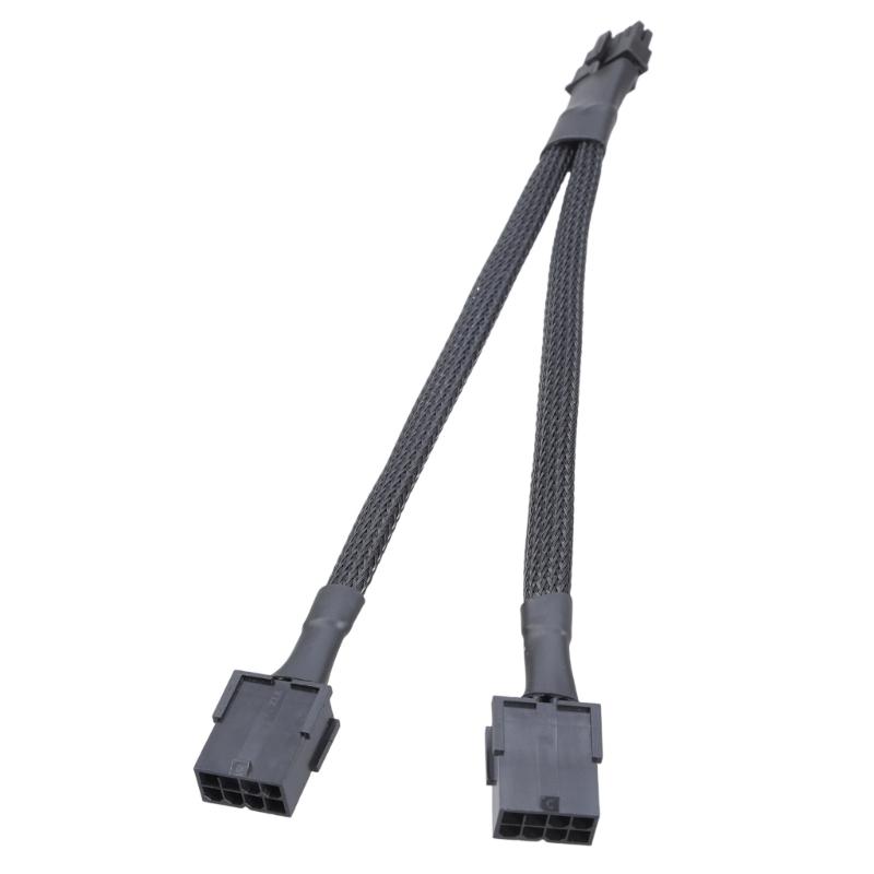 

Кабель-адаптер с двойного 8-контактного гнезда на 12+4-контактный штекер для стабильной передачи питания на материнские платы серии RTX40, гибкий 1