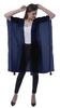 Moomaya Womens Georgette Shrug Open Front Long Sheer Coverup w  Tassels